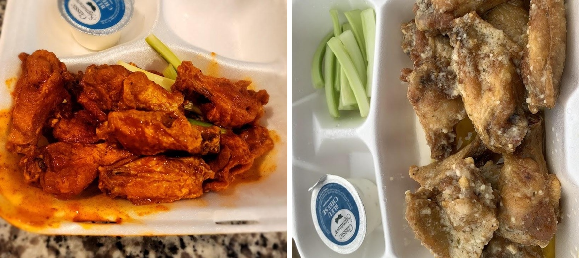 Wings on Wheels Menu